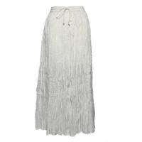 Skirts - Long Cotton Broomstick with Pocket - Solid White