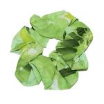 Georgette Scrunchies -  Daisies - Green