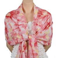 Georgette Shawls -  Daisies - Pink