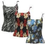 Georgette Mini Pleats - Spaghetti Tank
