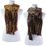 Scarves - Pleated Leopard 1003