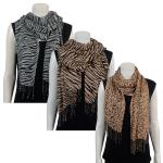 Scarves - Semi Sheer Animal Prints