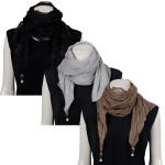 Scarves - Sheer with Hanging Pendants 1214