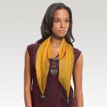 Scarves - Heart Pendant - Chiffon
