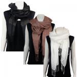 Scarves - Linen Feel with Lurex Sparkle
