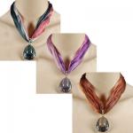 Tie Dye Scarf Necklace