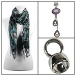 Scarves - Peacock 50851 w/ Pendant