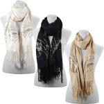 Scarves - Abstract Sequined - Cashmere Feel 4109