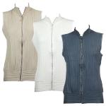 Diamond Zipper Knit Sweater Vest