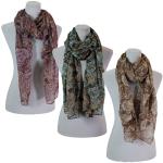 Scarves - Glitter Paisley Print 7177