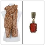 Scarves - Reptile Print 4116 w/ Pendant