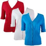 Diamond Zipper Knit Sweater - Half Sleeve