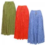 Skirts - Long Cotton Broomstick Solids