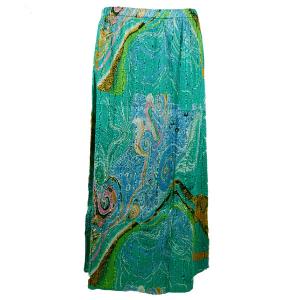 1092 - Magic Crush Skirts  Swirl Aqua-Blue - 