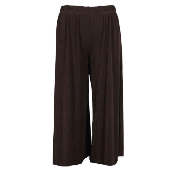 Wholesale 1175 - Slinky Travel Tops - Three Quarter Sleeve Dark Brown - Plus Size Fits (XL-2X)