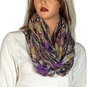 Wide Print Infinity Scarves - 3062/3064 3062 - Purple<br>
Snake Print Infinity - 