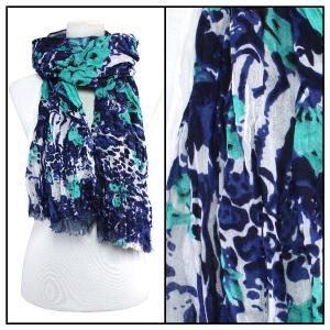 2126 - Bohemian Layer Scarves* Floral - Purple<br>
Bohemian Layer Scarves - 