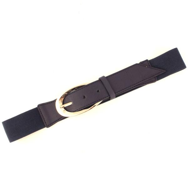 wholesale 2276 Fashion Stretch Belts 5111 - Navy MB - One Size Fits All