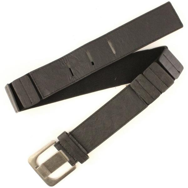 wholesale 2276 Fashion Stretch Belts W8136 - Black - One Size Fits All