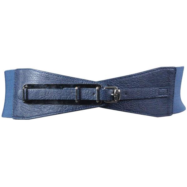 wholesale 2276 Fashion Stretch Belts Y5081 - Navy - One Size Fits Most