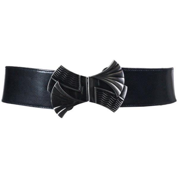 wholesale 2276 Fashion Stretch Belts Y5135 - Black MB - One Size Fits All