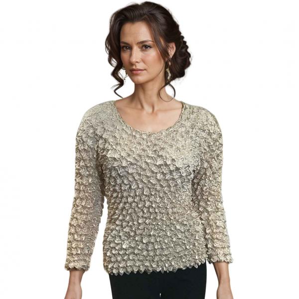 231 - Gourmet Popcorn - Long Sleeve Beige - One Size Fits Most