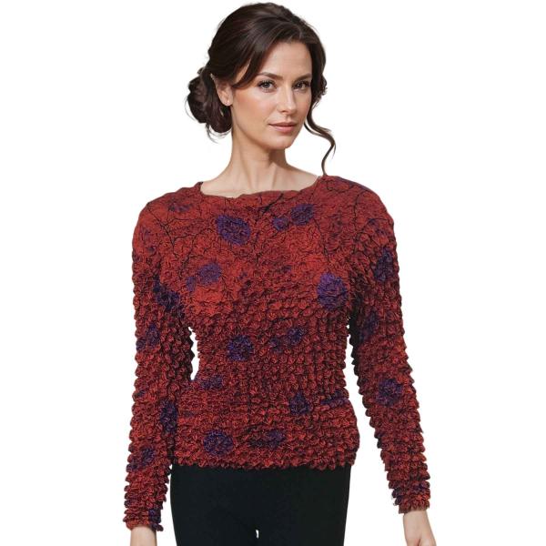 231 - Gourmet Popcorn - Long Sleeve Red Garden - One Size Fits Most