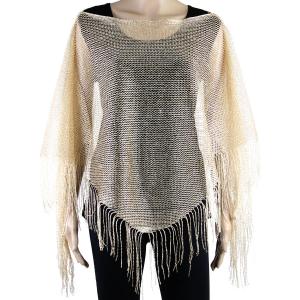 X016/ X017 - Metallic Mesh Poncho X017 - Gold MB - 