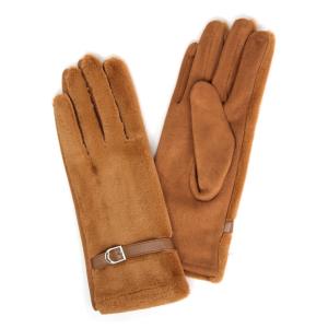 2390 - Touch Screen Smart Gloves LOG/227 - Brown (MB) - One Size Fits Most