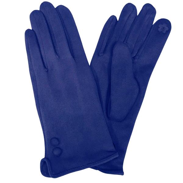 Wholesale 2390 - Touch Screen Smart Gloves SB1 - Royal<br> 
Two Button Design (MB) - One Size Fits Most