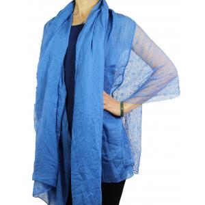 Shawls - Cotton/Lace Solids ACS07 Denim - 