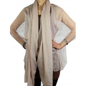 Shawls - Cotton/Lace Solids ACS07 Tan - 