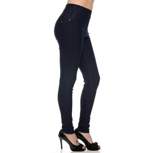 Denim Leggings - Ankle Length w/ Back Pockets J04 Navy Leggings 2x/3X- Ankle Length J04 MB - 2X-3X