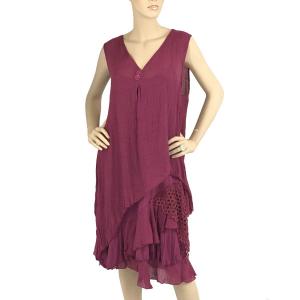 2920 -Summer Dress/Tunic Set 88439 Dark Raspberry - 