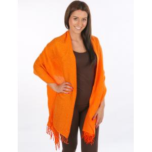 Winter Shawls - Plaids, Checks, & Herringbone Herringbone 1004 - Orange - 