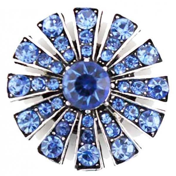 wholesale 2997 - Artful Design Magnetic Brooches 408LS - Starburst<br>Light Sapphire  MB - 1.25