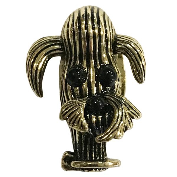 wholesale 2997 - Artful Design Magnetic Brooches 018B Scottie Dog Bronze - .75