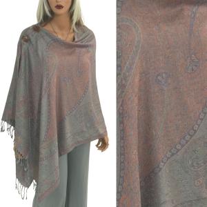 3109 - Pashmina Style Button Shawls (Prints) Large Paisley #05 MB - 