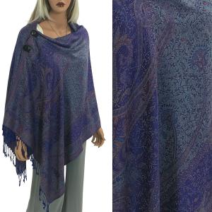 3109 - Pashmina Style Button Shawls (Prints) Large Paisley #16* MB - 