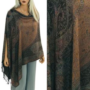 3109 - Pashmina Style Button Shawls (Prints) Large Paisley #22 MB - 