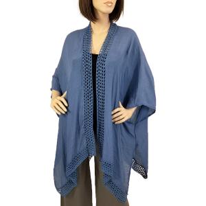 1597 - Crochet Border Cover Up 1597 - Blue<br>Crochet Border Coverup - 