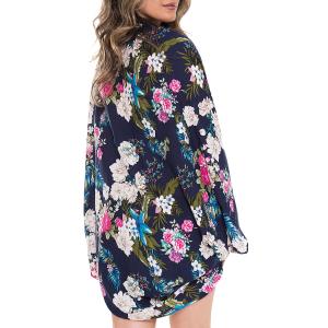 Shrug - Floral Print 1630 Navy (MB) - 