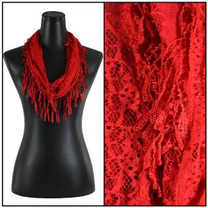 1225 - Christmas Ideas  Infinity Victorian Lace - Red - One Size Fits All