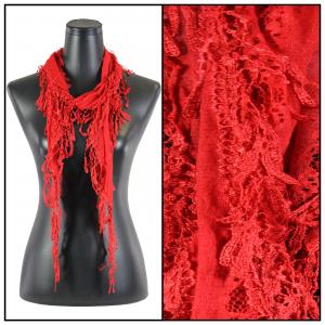 1225 - Christmas Ideas  Oblong Victorian Lace - Red - One Size Fits All