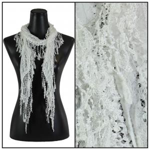 1225 - Christmas Ideas  Oblong Victorian Lace - White  - One Size Fits All