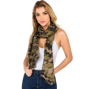 1C68 - Camouflage Print Scarf CAMOUFLAGE PRINT 1C68 - 