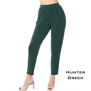 10019 Ity Pleated Waist Pants w/ Side Pockets  HUNTER GREEN Ity Pleated Waist Pants w/ Side Pockets 10019 (MB) - Large