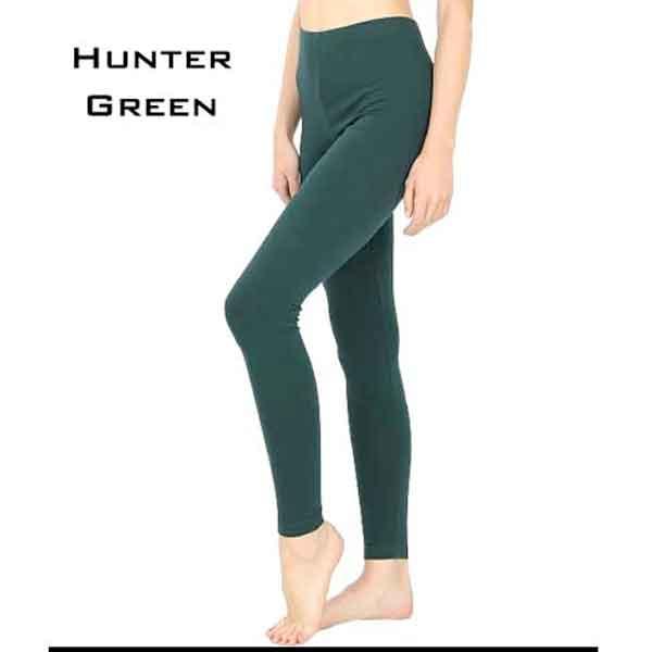 wholesale 1851 - Cotton Blend Leggings - 1851 1851 - Hunter Green<br> Cotton Blend Leggings  - Large