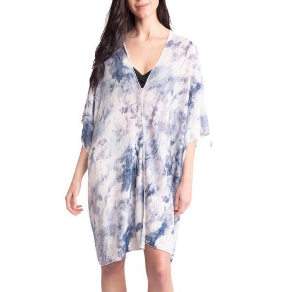 Tie Dyed Kimonos  2133 - Blue<br>
Gauze Jersey Knit - One Size Fits Most