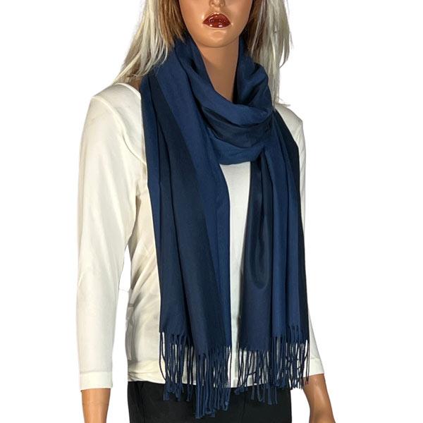 3713 - Cashmere Blend Shawls - Solid and Two Tone 3713 - #17 Navy/Midnight<br>
Two Tone Cashmere Blend Shawl - 